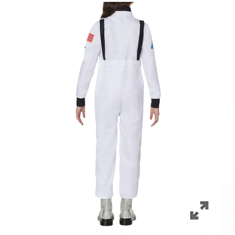 Kids White Astronaut Costume with Hat